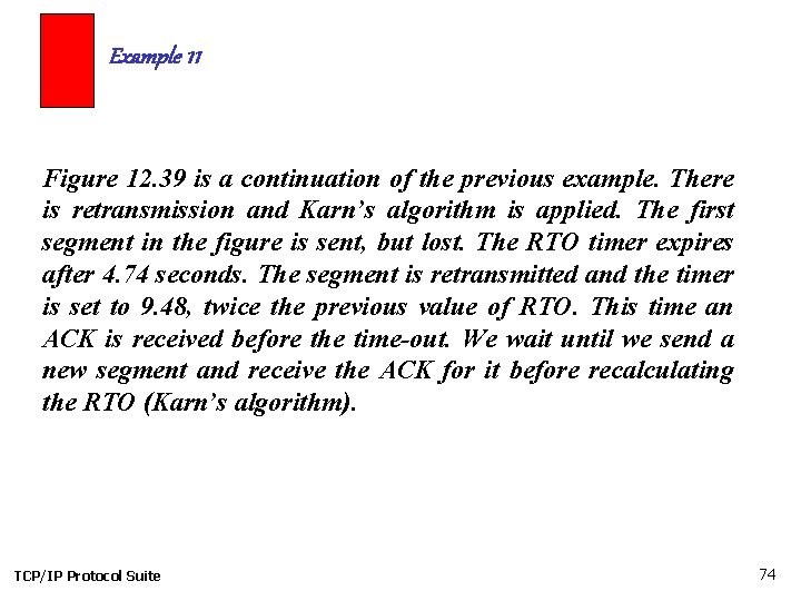 Example 11 Figure 12. 39 is a continuation of the previous example. There is