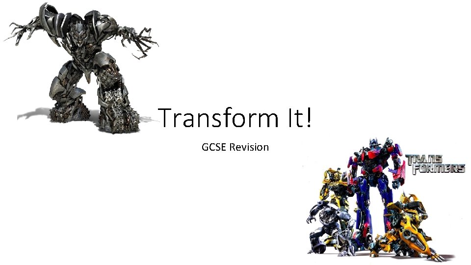 Transform It! GCSE Revision 