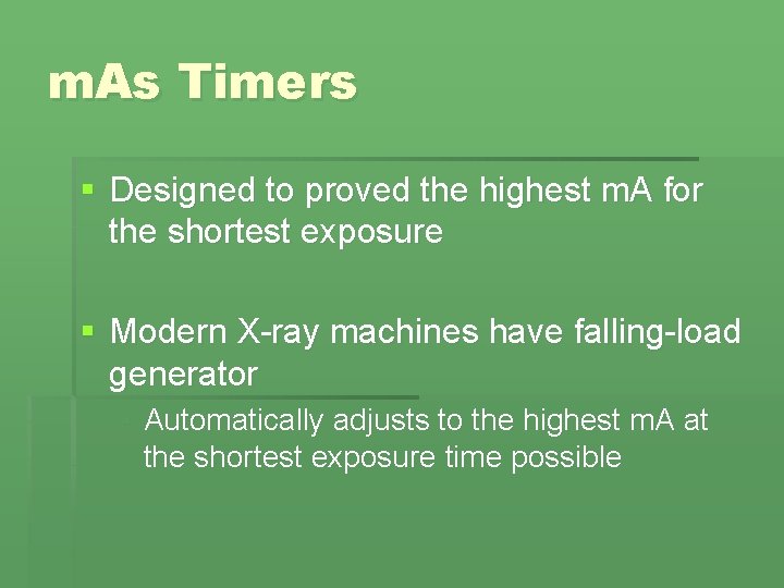 m. As Timers § Designed to proved the highest m. A for the shortest