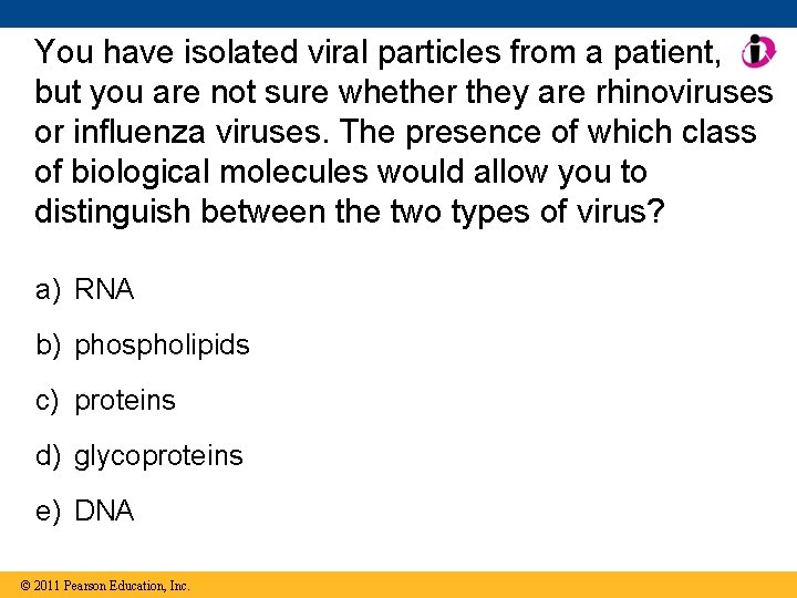 You have isolated viral particles from a patient, but you are not sure whether