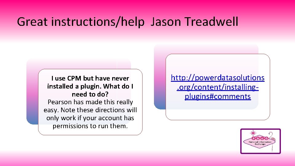 Great instructions/help Jason Treadwell I use CPM but have never installed a plugin. What