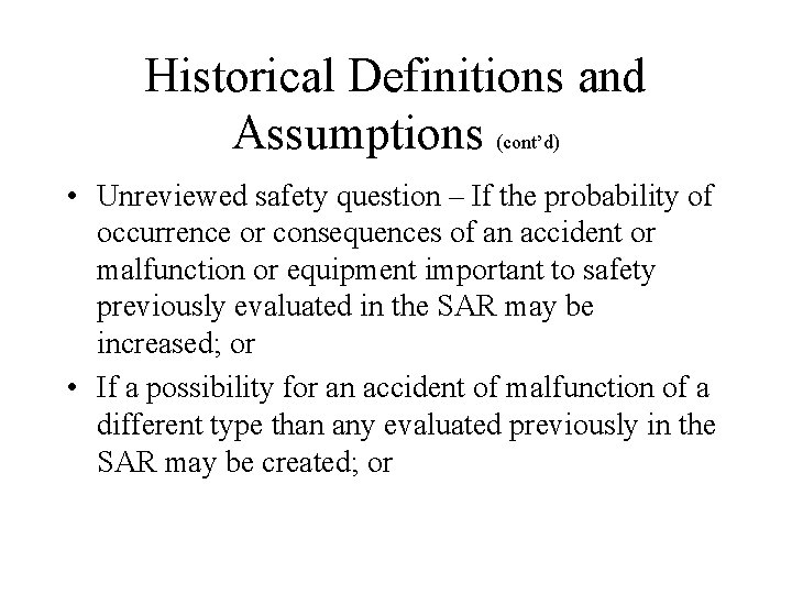 Design Bases From 1957 to 2003 June 18