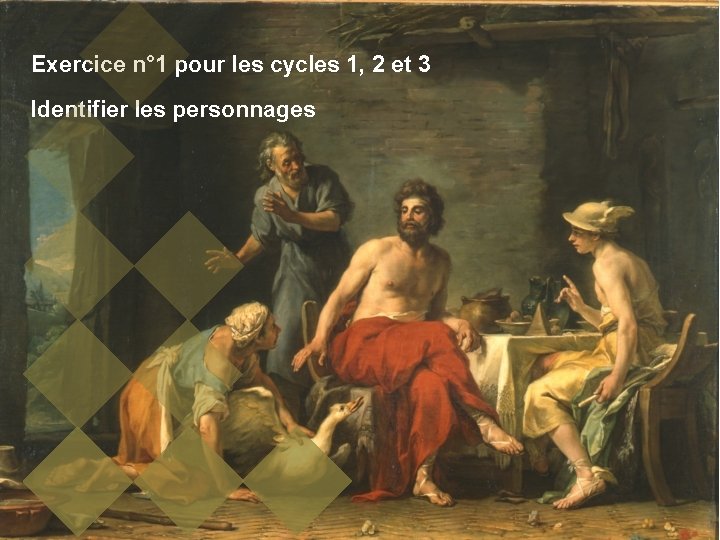 Exercice n° 1 pour les cycles 1, 2 et 3 Identifier les personnages 