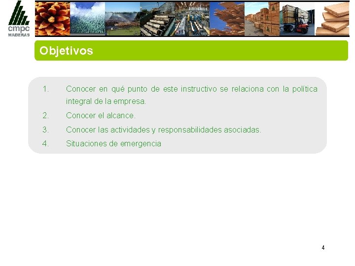 Objetivos 1. Conocer en qué punto de este instructivo se relaciona con la política