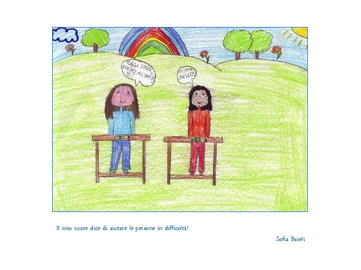 Il mio cuore dice di aiutare le persone in difficoltà! Sofia Baieli Il mio cuore dice di aiutare le persone in difficoltà! Sofia Baieli