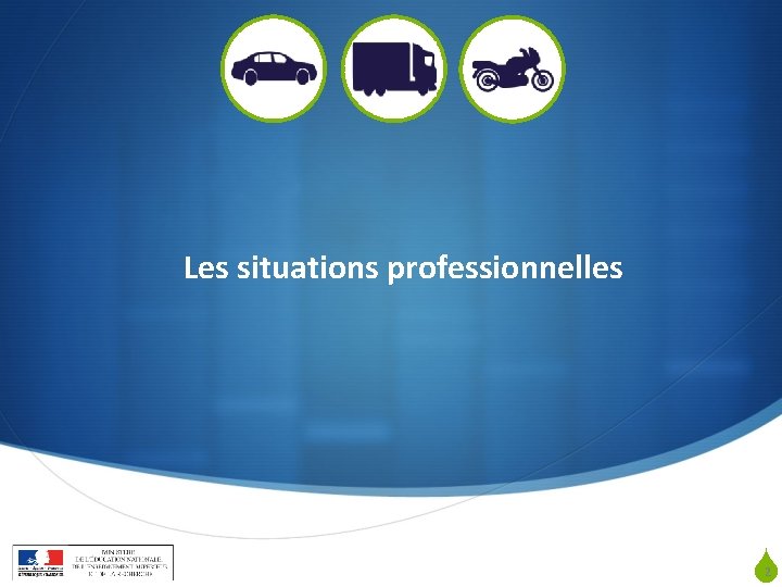Les situations professionnelles S PNF BTS maintenance des véhicules (lycée Diderot Paris 18 mars