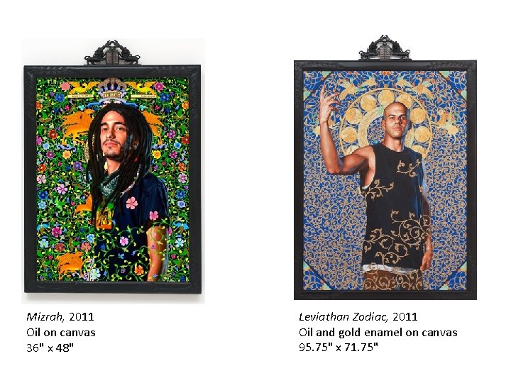 Mizrah, 2011 Oil on canvas 36" x 48" Leviathan Zodiac, 2011 Oil and gold