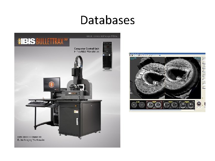 Databases IBIS DRUGFIRE 