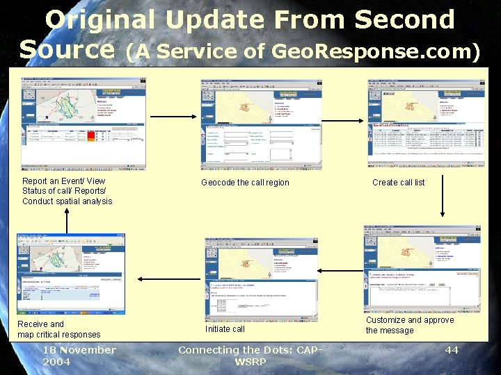 Original Update From Second Source (A Service of Geo. Response. com) Report an Event/