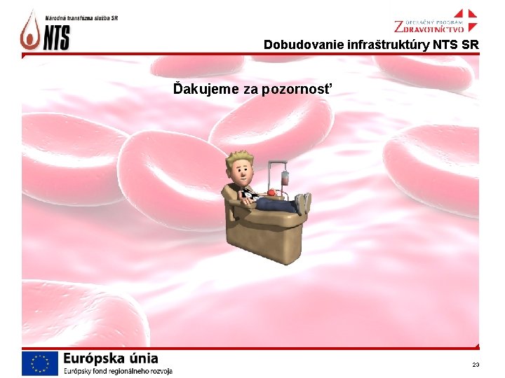 Dobudovanie infraštruktúry NTS SR Ďakujeme za pozornosť 23 