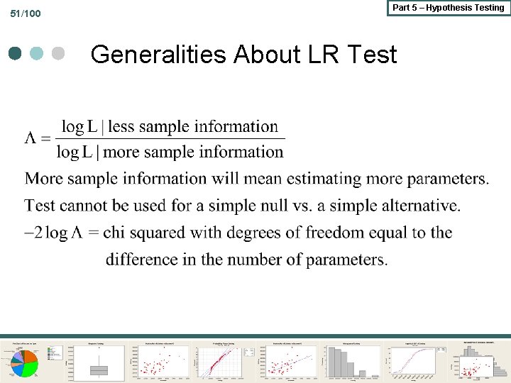 51/100 Part 5 – Hypothesis Testing Generalities About LR Test 