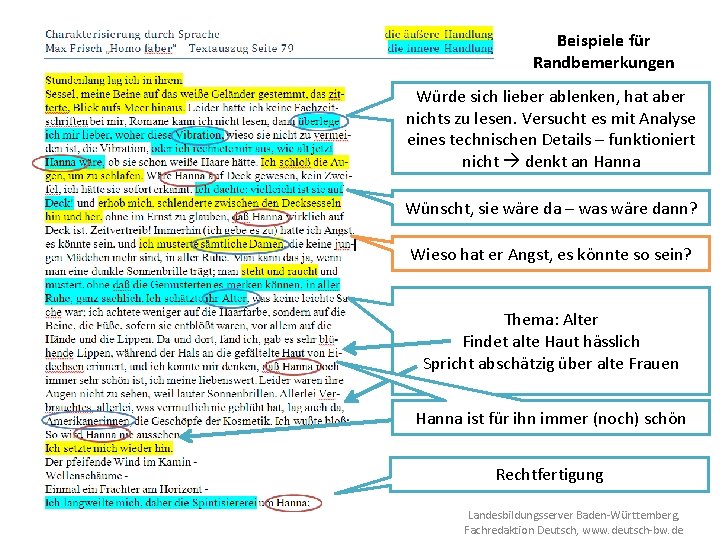 Beispiele für Randbemerkungen Würde sich lieber ablenken, hat aber nichts zu lesen. Versucht es