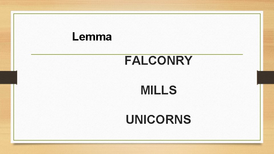 Lemma FALCONRY MILLS UNICORNS 