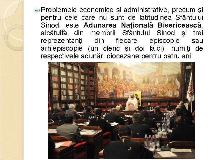  Problemele economice şi administrative, precum şi pentru cele care nu sunt de latitudinea