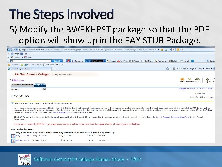 The Steps Involved 5) Modify the BWPKHPST package so that the PDF option will