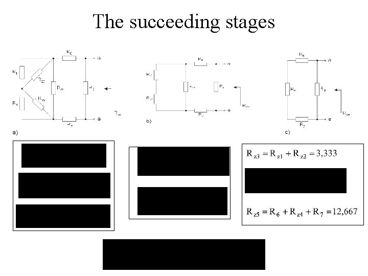 The succeeding stages 