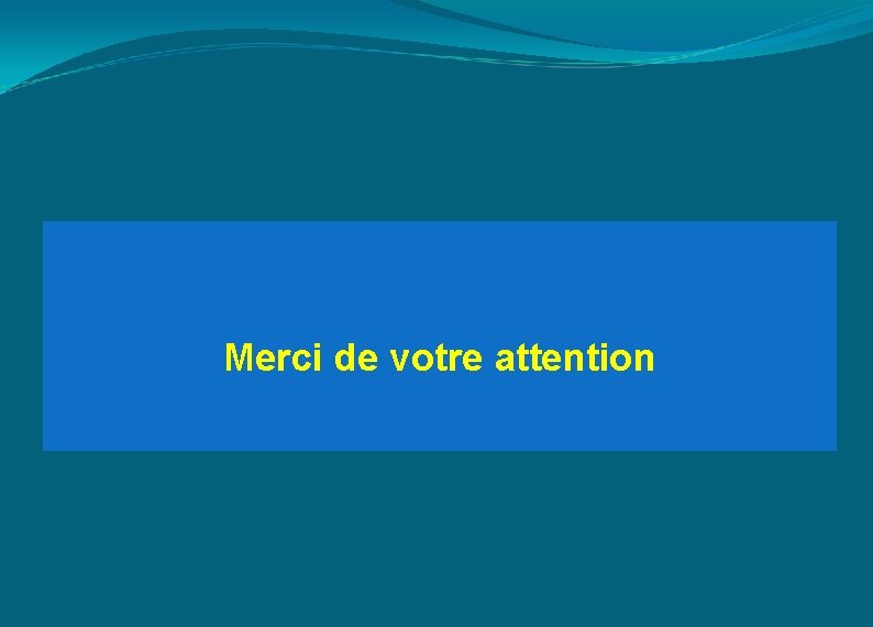Merci de votre attention 