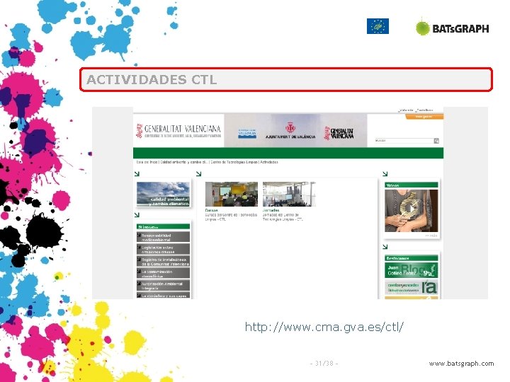 ACTIVIDADES CTL http: //www. cma. gva. es/ctl/ - 31/38 - www. batsgraph. com 