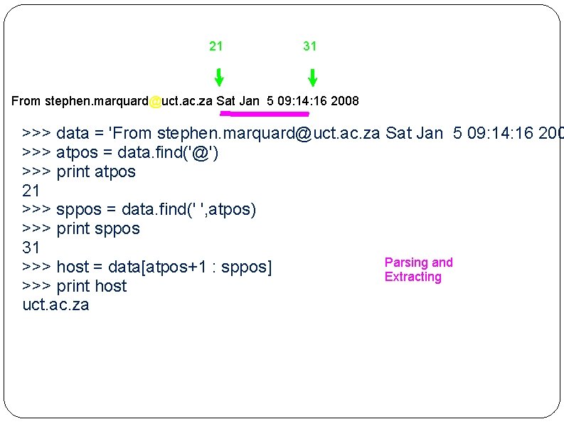 21 31 From stephen. marquard@uct. ac. za Sat Jan 5 09: 14: 16 2008