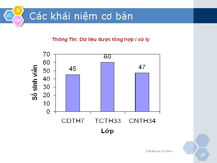 VC & BB Các khái niệm cơ bản Database System 38 