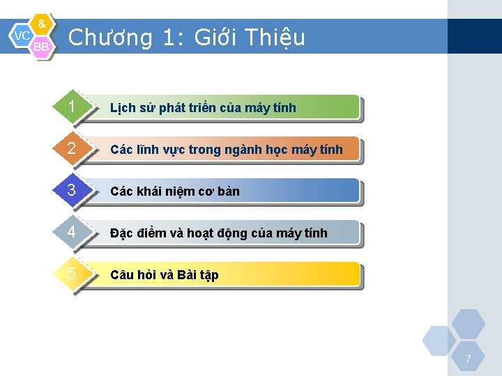 VC & BB Chương 1: Giới Thiệu 1 Lịch sử phát triển của máy