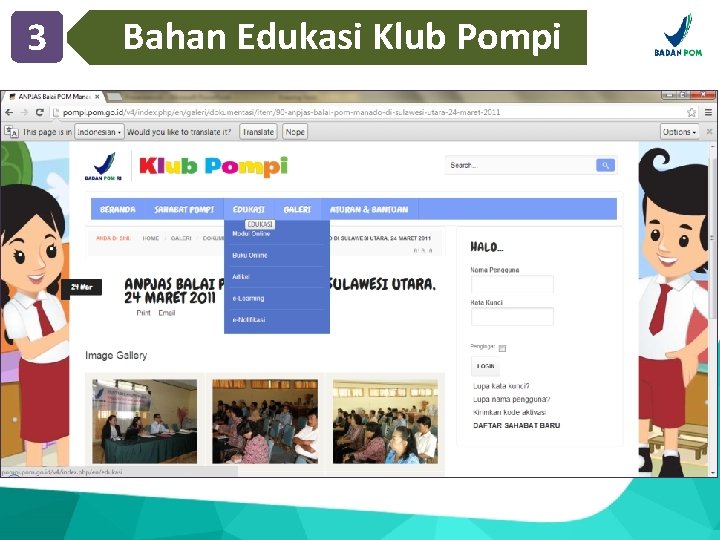 3 Bahan Edukasi Klub Pompi 