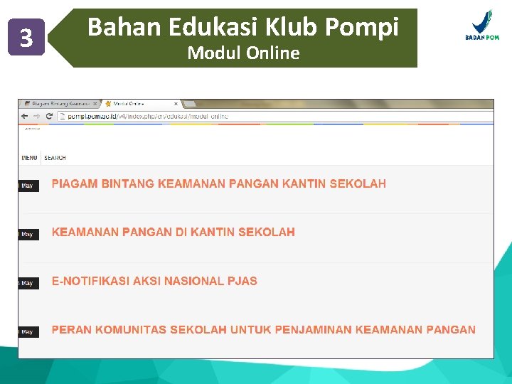 3 Bahan Edukasi Klub Pompi Modul Online 
