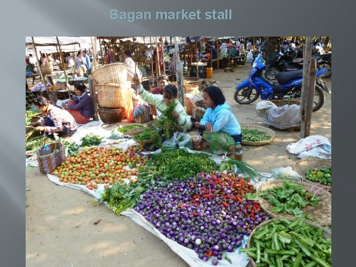 Bagan market stall 