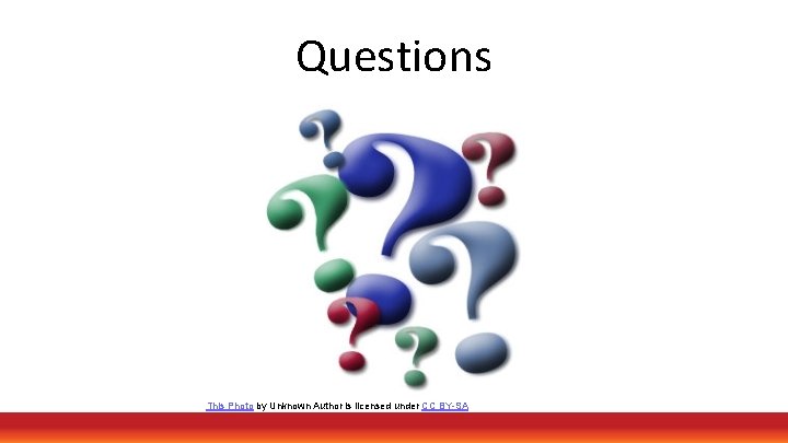 Questions This Photo by Unknown Author is licensed under CC BY-SA 