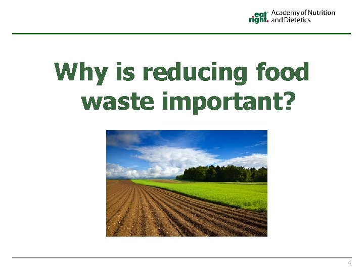 Why is reducing food waste important? 4 