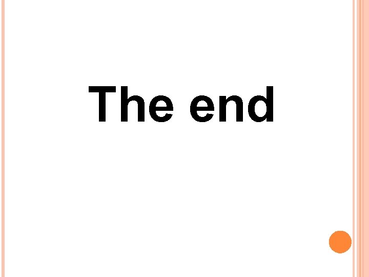 The end 