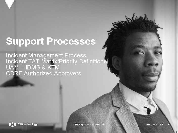Support Processes Incident Management Process Incident TAT Matrix/Priority Definitions UAM – i. DMS &