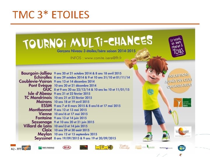TMC 3* ETOILES 42 - FFT 