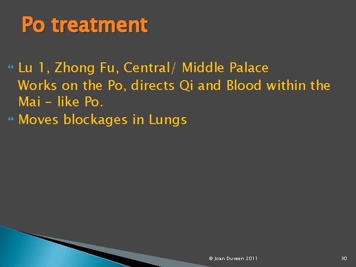 Po treatment Lu 1, Zhong Fu, Central/ Middle Palace Works on the Po, directs