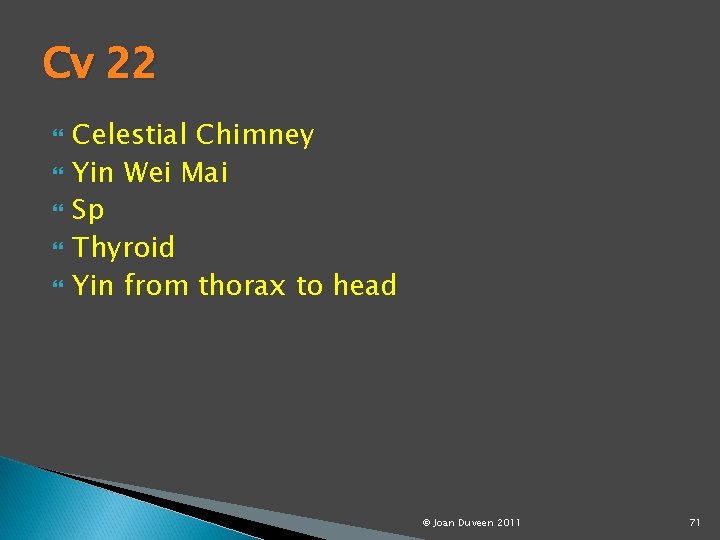 Cv 22 Celestial Chimney Yin Wei Mai Sp Thyroid Yin from thorax to head