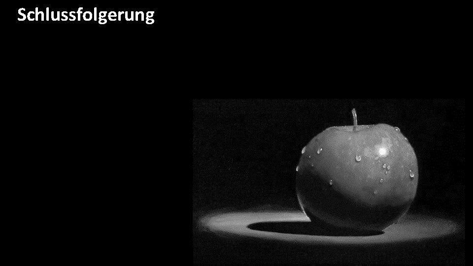 Schlussfolgerung Schlussfolgerung