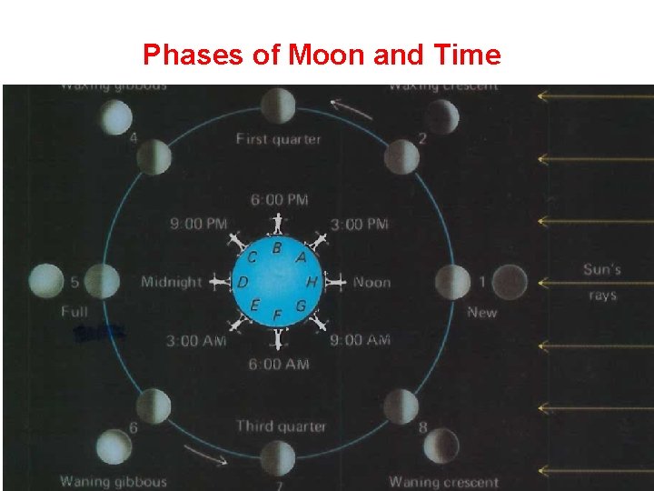 Phases of Moon and Time 