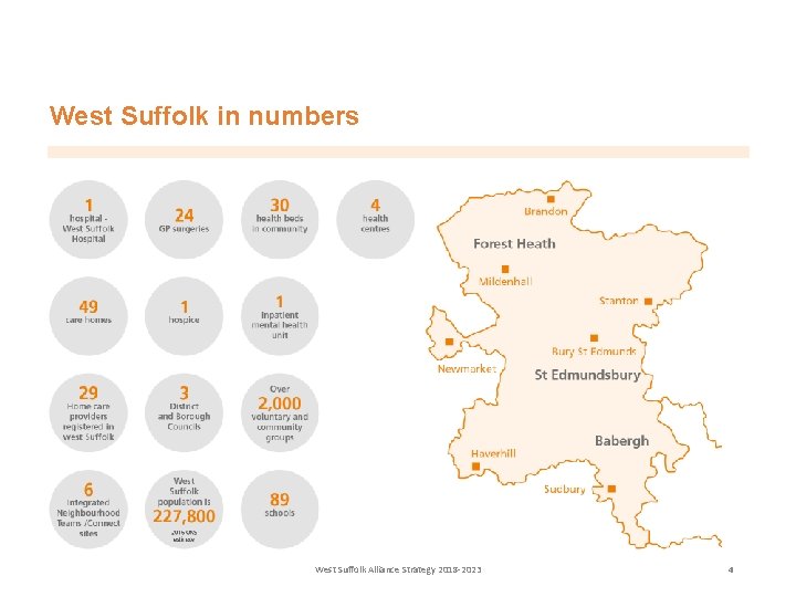 West Suffolk in numbers West Suffolk Alliance Strategy 2018 -2023 4 