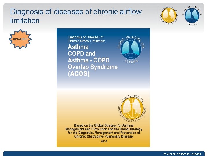 Diagnosis of diseases of chronic airflow limitation UPDATED! © Global Initiative for Asthma 