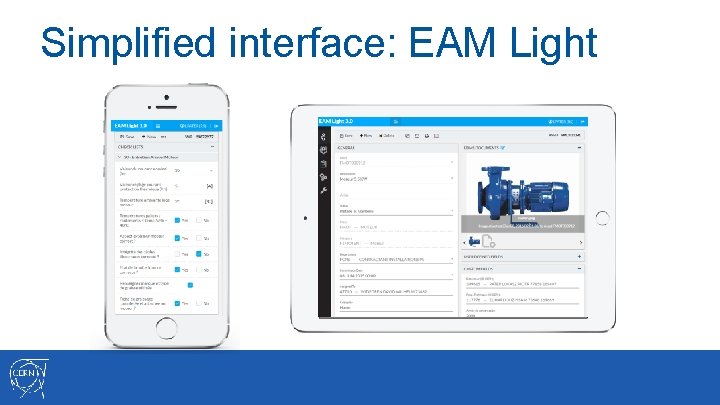 Simplified interface: EAM Light 