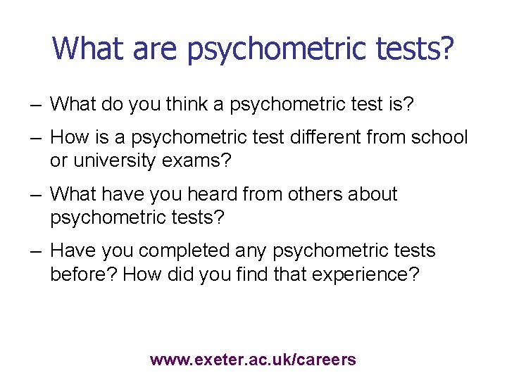 What are psychometric tests? – What do you think a psychometric test is? –