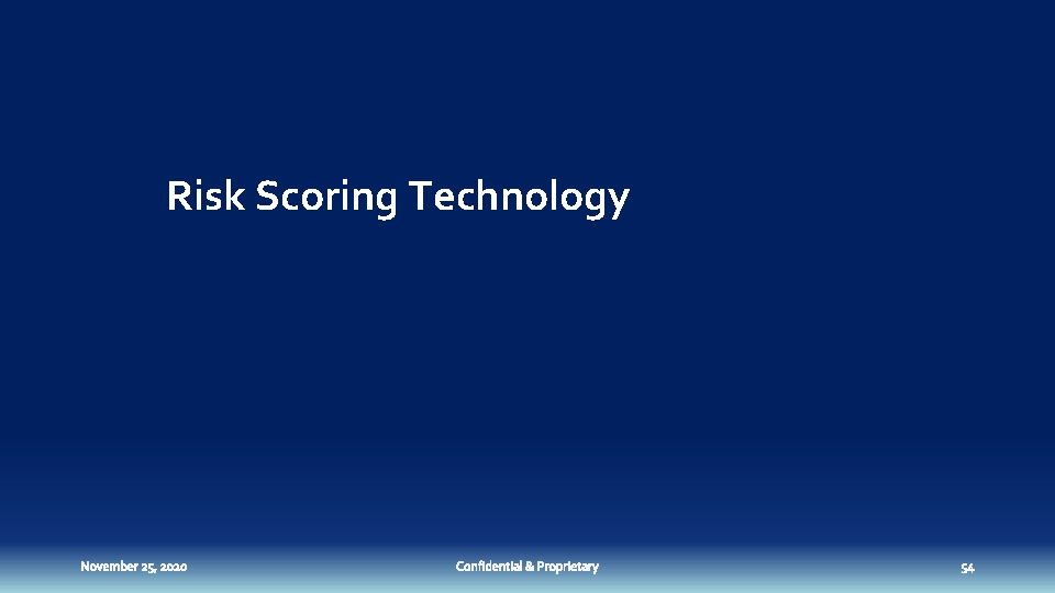 Risk Scoring Technology 