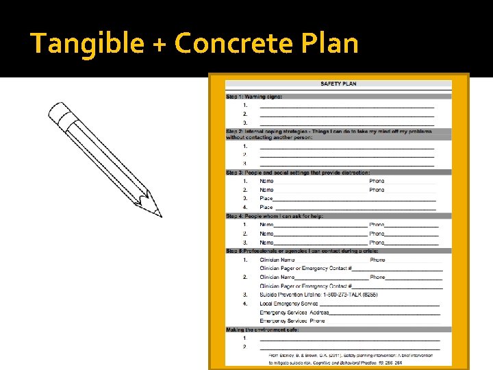 Tangible + Concrete Plan 