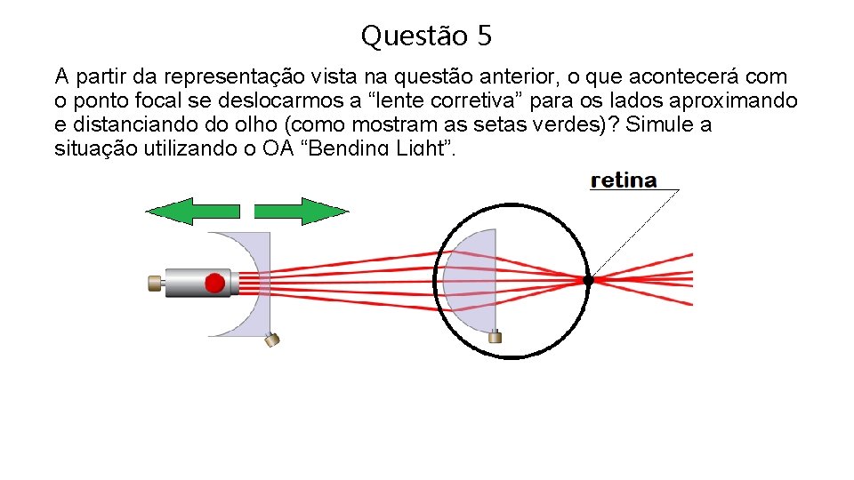 Questão 5 A partir da representação vista na questão anterior, o que acontecerá com