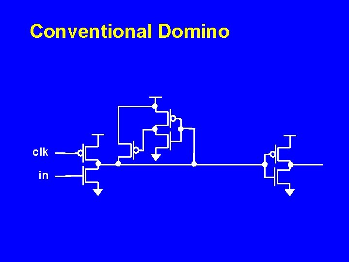 Conventional Domino clk in 