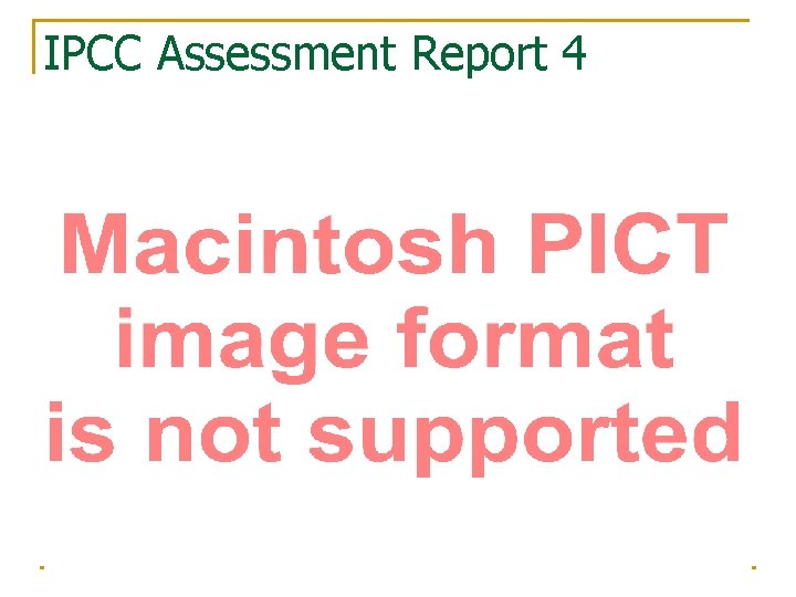 IPCC Assessment Report 4 