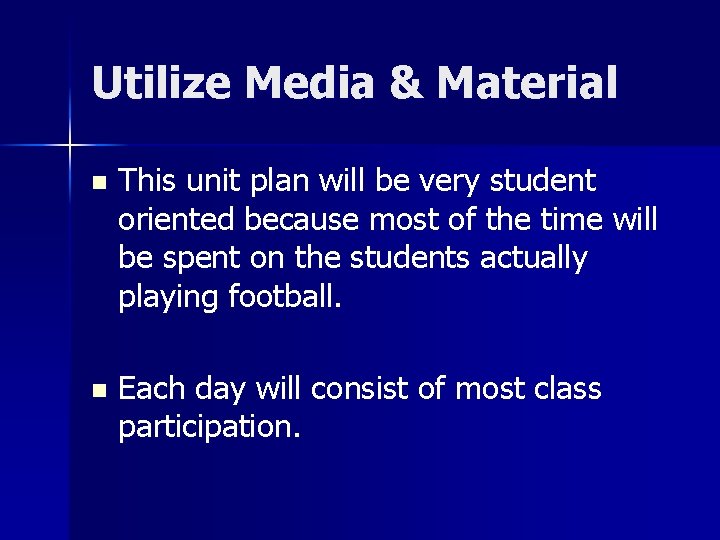 Football Unit Plan By Skye Smith Main Objectives