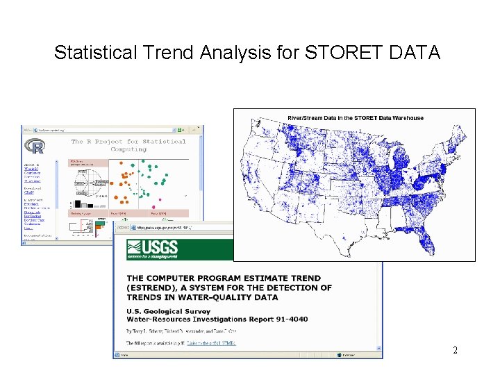 Statistical Trend Analysis for STORET DATA 2 