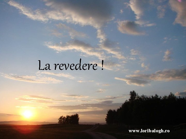 La revedere ! www. loribalogh. ro 