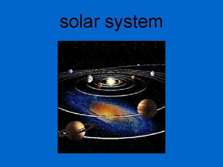 solar system 